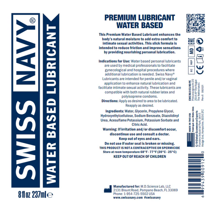 Swiss Navy Premium Water-Based Lubricant