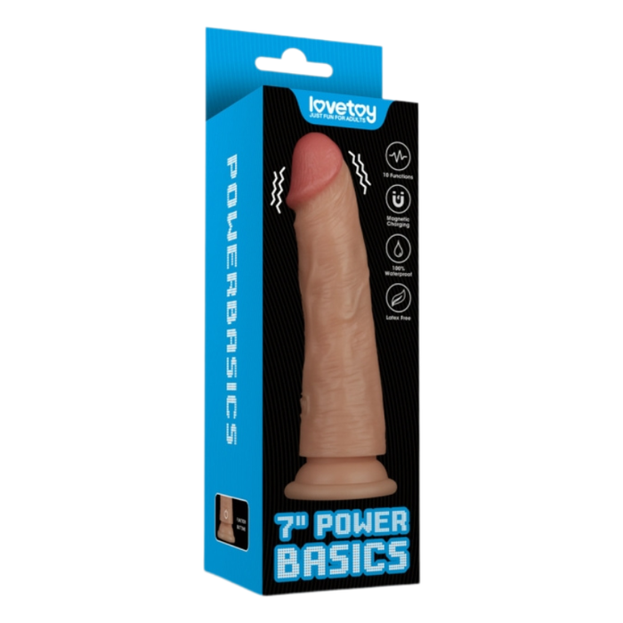 LoveToy 7" Vibrating Power Basics Cock
