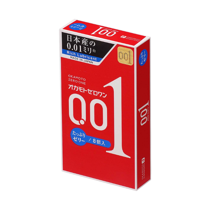Okamoto 0.01 Plenty of Jelly Pack PU Condom