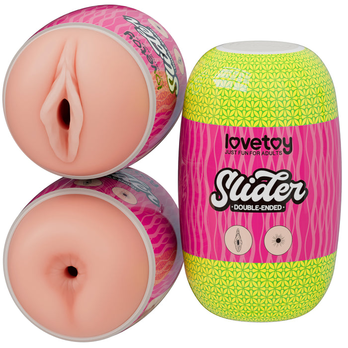 LoveToy Slider Double-Ended Masturbator (Vagina and Anus)