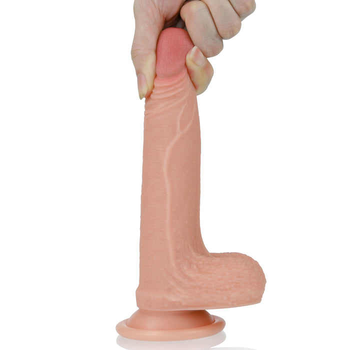 LoveToy 7" Nature Cock Dual-Layered Silicone