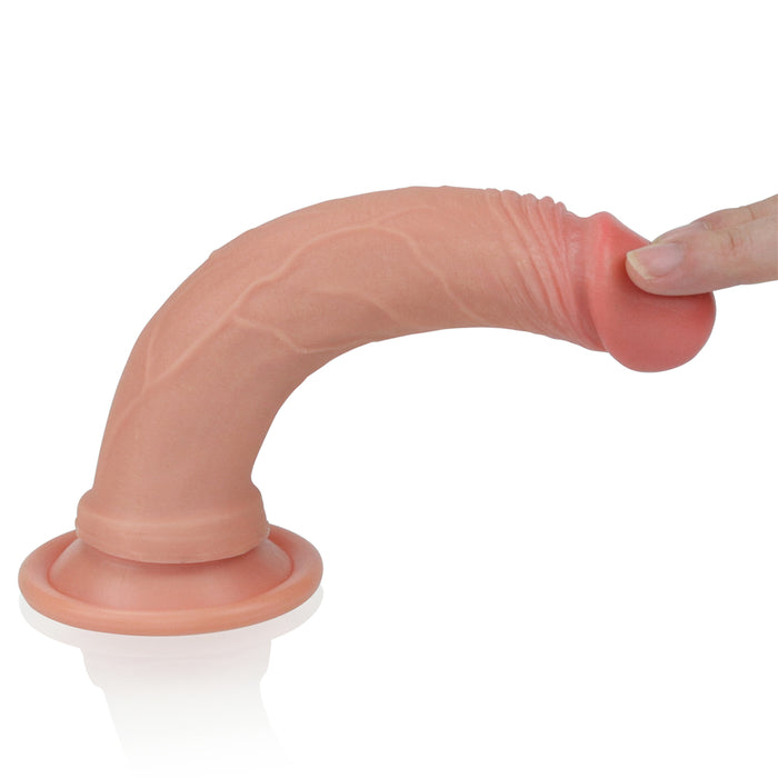 LoveToy 7" Nature Cock Dual-Layered Silicone