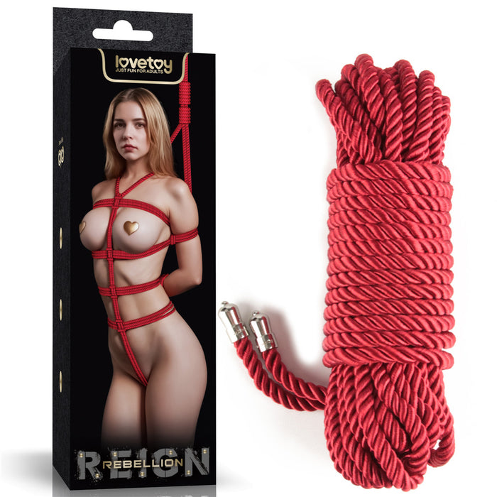 LoveToy Rebellion Reign Crimson Silky Bondage Rope