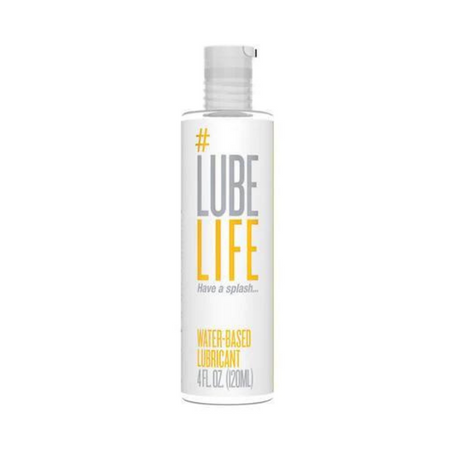 Lube Life Water-Based Personal Lubricant, Lube for Men, Women & Couples,  Non-Staining, 4 Fl Oz