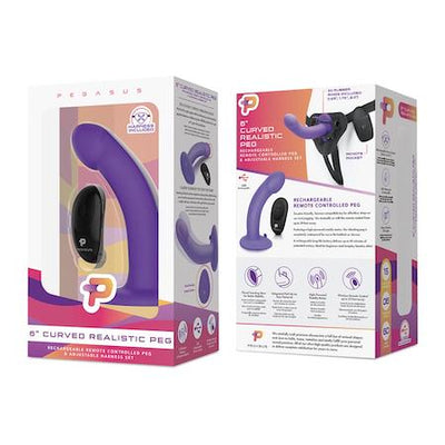 Pegasus 6" Curved Realistic Peg Sex Toys Philippines