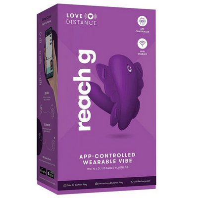 Love Distance Reach G App-Controlled Wearable Vibe